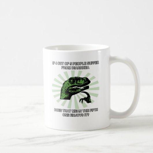 Mug Diarrhée de Philosoraptor (Droite)