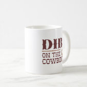 Mug Dibs Sur Le Cowboy (Devant droit)