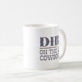 Mug Dibs Sur Le Cowboy (Devant droit)