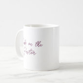 Mug Dibs sur le pasteur - Script de la femme du pasteu (Devant gauche)