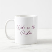 Mug Dibs sur le pasteur - Script de la femme du pasteu (Gauche)