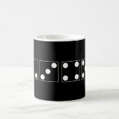 Mug DICE numéros de pips blanc + votre backgr. & idées (Centre)