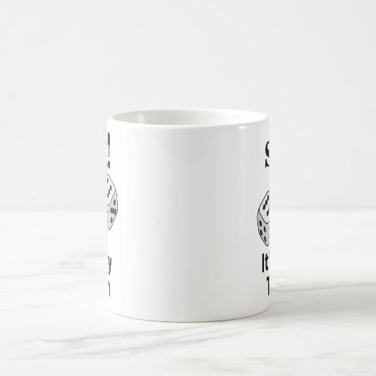 Mug Dice Rolling Six C'est mon tour Roll Dice (Centre)