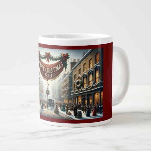 Mug Dicken 'Joyeux Noël 1843' (Devant droit)