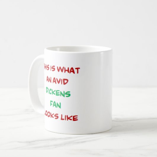 Mug dickens charles fan, avide (Devant gauche)