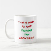 Mug dickens charles fan, avide (Gauche)