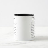 Mug Dictionnaire drôle de définition du support inform (Centre)