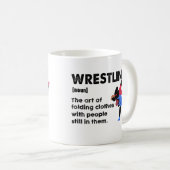 Mug Dictionnaire drôle de lutte Définition Lutteur (Devant droit)