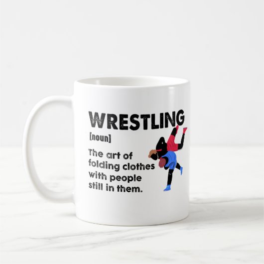 Mug Dictionnaire drôle de lutte Définition Lutteur (Gauche)