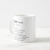 Mug Dictionnaire personnalisé par amusement d'auteur (Devant gauche)