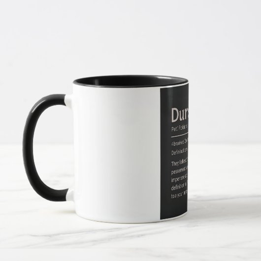 Mug Dictionnaire Pet Nickname Personnalisé Personnalis (Gauche)