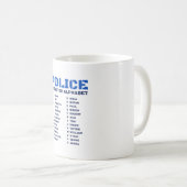 Mug Dictionnaire phonétique de la police alphabétique  (Devant droit)