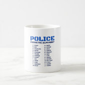 Mug Dictionnaire phonétique de la police alphabétique  (Centre)