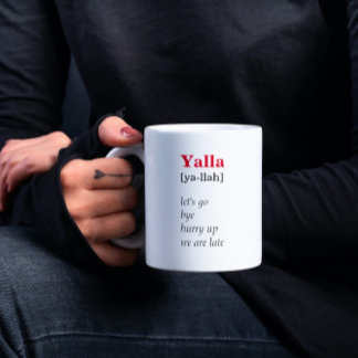 Mug Dictionnaire Yalla Définition Drôle mot arabe