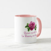 Mug Dictons drôles sur les roses et l'amour (Devant droit)