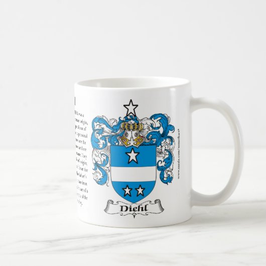 Mug Diehl, l'origine, la signification et la crête (Droite)