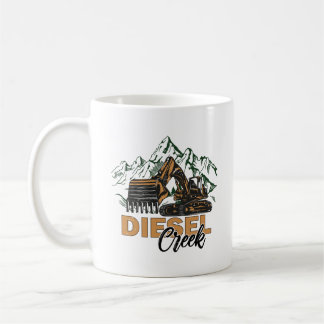 Mug Diesel creek in montain