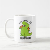 Mug Diet-nosaur Dinosaure Drôle Puns (Gauche)