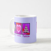 Mug Diététicien d'amour de paix (Devant gauche)