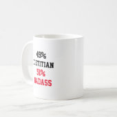 Mug Diététiste Badass (Devant gauche)