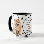 Mug Dieu a créé ChowChow Dog (Devant gauche)