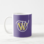 Mug DIEU A LE DERNIER DIT Écriture Monogramme Violet (Gauche)