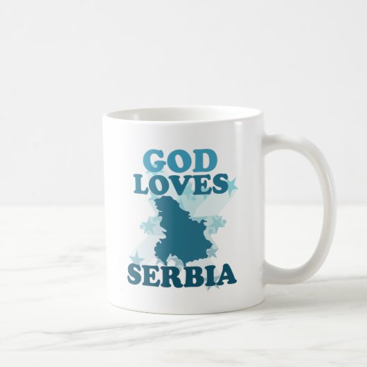 Mug Dieu aime la Serbie (Droite)