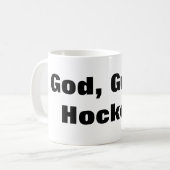 Mug Dieu, armes à feu, hockey (Devant gauche)