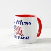 Mug Dieu bénisse l'Amérique (Devant droit)