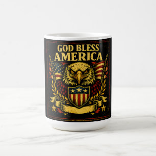 Mug Dieu Bénisse l'Amérique – Foi Patriotique Fierté