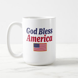 Mug Dieu bénisse l'Amérique patriotique