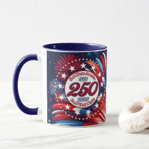 Mug Dieu Bénisse l'Amérique Terre Que J'Aime Rouge Bla