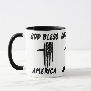 Mug Dieu Bénisse L'Amérique Une Amérique Patriotique F