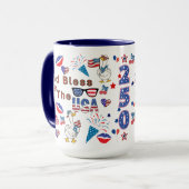 Mug Dieu bénisse les États-Unis (Devant gauche)