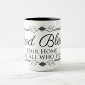 Mug Dieu bénisse notre maison (Centre)