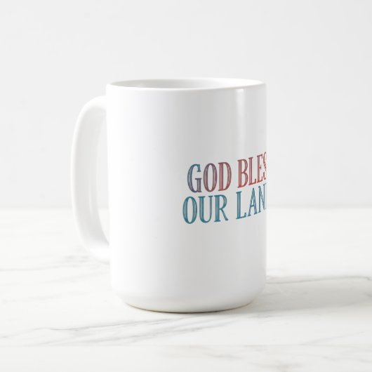 Mug Dieu bénisse notre terre (Devant gauche)