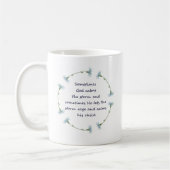 Mug Dieu calme la tempête Citation inspirante (Gauche)