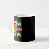 Mug Dieu chrétien dit Constructeur Briques Blocs de co (Devant gauche)