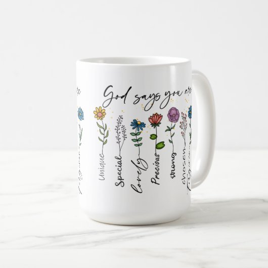 Mug Dieu Dis Que Tu Es Spécial (Devant droit)