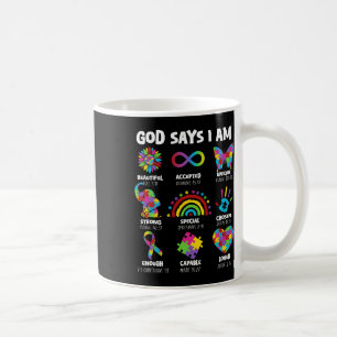 Mug Dieu Dit Que Je Suis Autisme Christian Garçon Fill