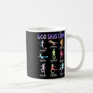 Mug Dieu Dit Que Je Suis Chrétienne Filles Ados Footba