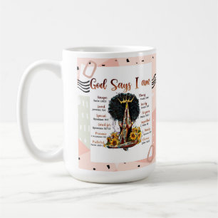 Mug Dieu Dit Que Je Suis Chrétienne Melanin Sista Blac