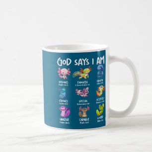 Mug Dieu dit que je suis mignon Axolotl Verset de la B