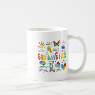 Mug Dieu Dit Que Je Suis Sensibilisation sur l'autisme