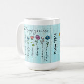 Mug "Dieu dit que vous êtes..." Conception de foi pers (Devant gauche)