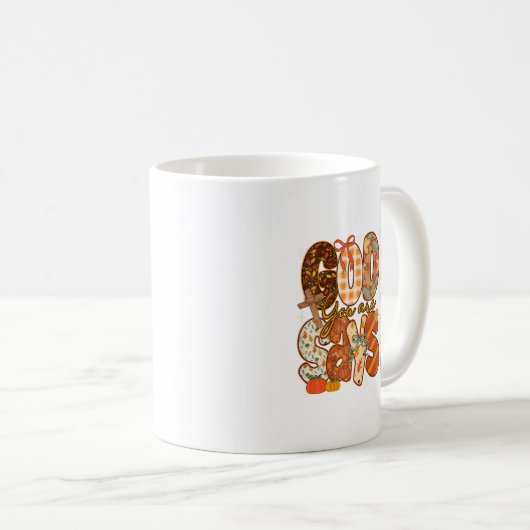 Mug Dieu Dit Que Vous Êtes Des Vibes Automnes Automne (Devant droit)