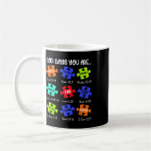 Mug Dieu dit que vous êtes Puzzle de sensibilisation à (Gauche)