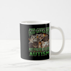 Mug Dieu donne son mème de chat drôle sur l'autisme le