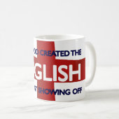 Mug Dieu du jour de St George de l'anglais créé (Devant droit)