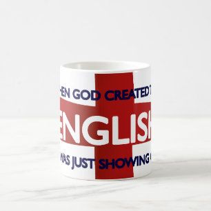 Mug Dieu du jour de St George de l'anglais créé